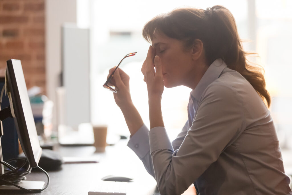 Workplace stress could lead to a heart attack or stroke