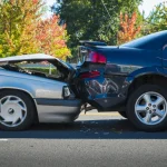 Car accident scene for personal injury case consultation